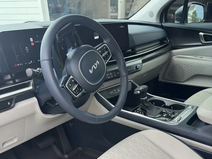 Real customer vehicle interior after an interior refresh, dashboard and console detailed