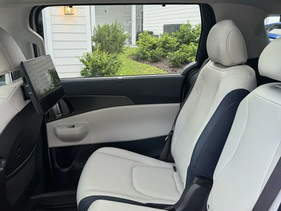 Real customer vehicle second-row seats after an interior detail